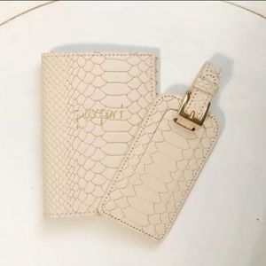 GiGi New York Leather Passport Case & Luggage Tag